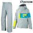 画像1: オンヨネ デモ スキーウエア グレー Mサイズ ONYONE DEMO OUTER JACKET & PANTS GRAY ONJ97041 004 ONP97051 004 (1)