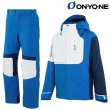 画像1: オンヨネ デモ スキーウエア ブルー ホワイト Lサイズ ONYONE DEMO OUTER JACKET & PANTS BLUE×WHITE ONJ97042 713100 ONP97052 713100 (1)