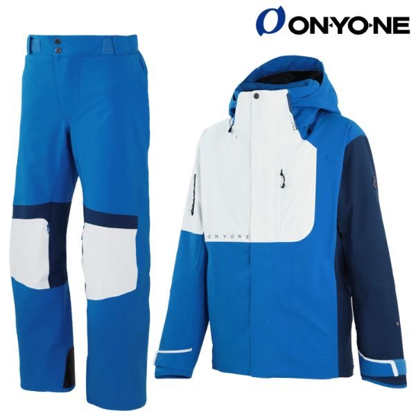 画像1: ご予約商品 オンヨネ デモ スキーウエア ブルー ホワイト ONYONE DEMO OUTER JACKET & PANTS BLUE×WHITE ONJ97042 713100 ONP97052 713100 (1)