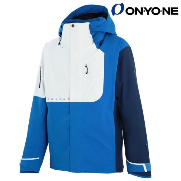 画像2: オンヨネ デモ スキーウエア ブルー ホワイト Lサイズ ONYONE DEMO OUTER JACKET & PANTS BLUE×WHITE ONJ97042 713100 ONP97052 713100 (2)