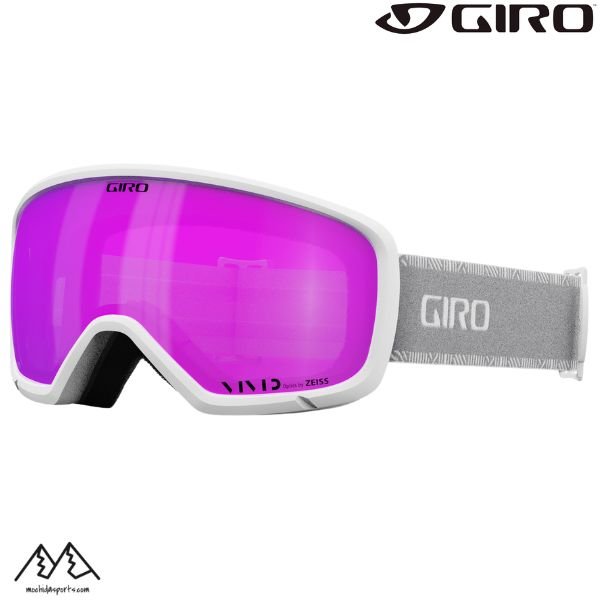 画像1: ジロ レディース スキー ゴーグル ミリー ホワイト グレー GIRO MILLIE WHITE GREY CHUTE VIVID Pink (1)