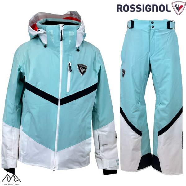 画像1:  ロシニョール スキーウエア セット ミント ROSSIGNOL DEMO JACKET & PANTS (1)