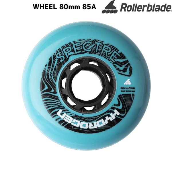 画像1: ローラーブレード インラインスケート ホイール 80mm 4個 ブルー ROLLERBLADE WHEELS HYDROGEN SPECTRE 80/85A 4PCS SALMON AQUA BLUE (1)