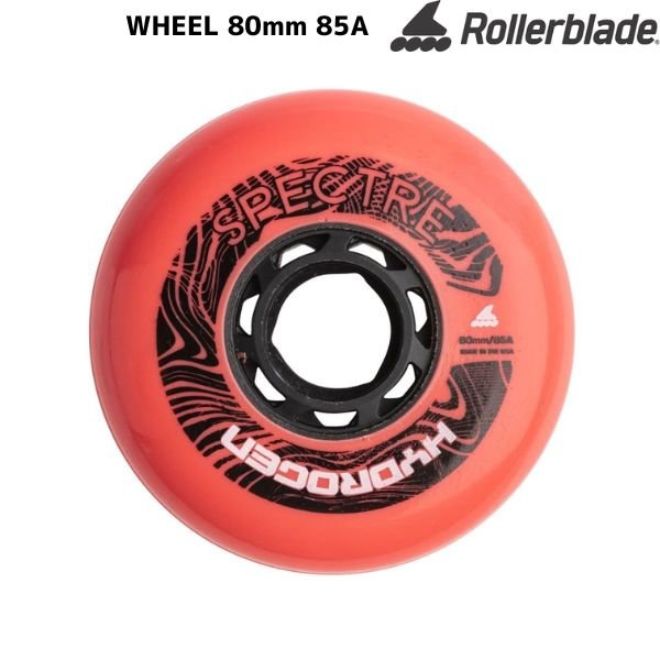 画像1: ローラーブレード インラインスケート ホイール 80mm 4個 レッド ROLLERBLADE WHEELS HYDROGEN SPECTRE 80/85A 4PCS SALMON RED (1)