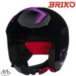 画像1: ご予約商品 ブリコ レーシング ヘルメット ボルケーノ 2.0 シャイニー ブラック バイオレット FIS対応 BRIKO VULCANO 2.0 251138W A09 (1)