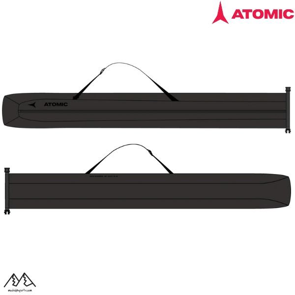 画像1: ご予約商品 アトミック 2台入 スキーケース  ブラック ATOMIC DOUBLE SKI BAG BLACK (1)