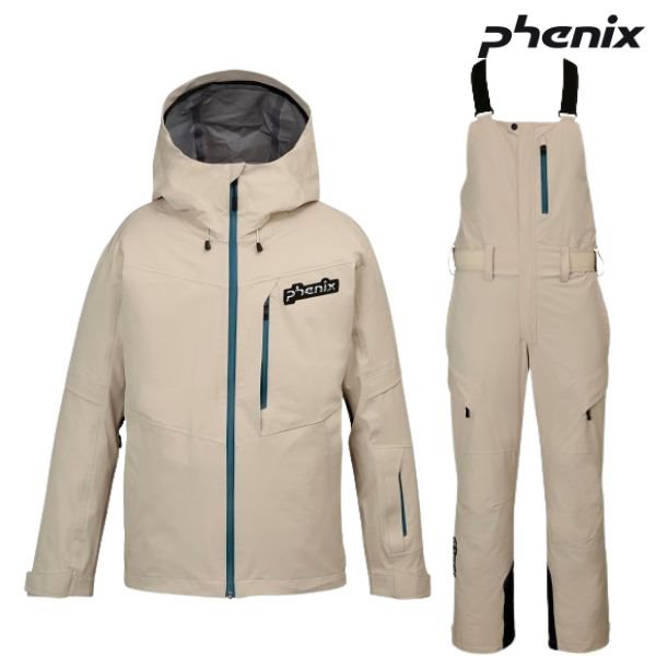 画像1: フェニックス スキーウエア ベージュ Lサイズ PHENIX TIME SPACE Jacket THUNDERBOLT Pants BEIGE (1)