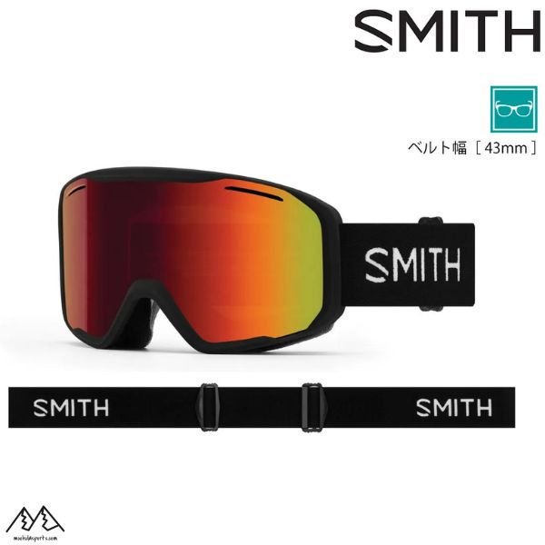 画像1: ご予約商品 スミス スノーゴーグル 眼鏡対応 ブレーザー ブラック SMITH Blazer Black Red Sol-X Mirror (1)