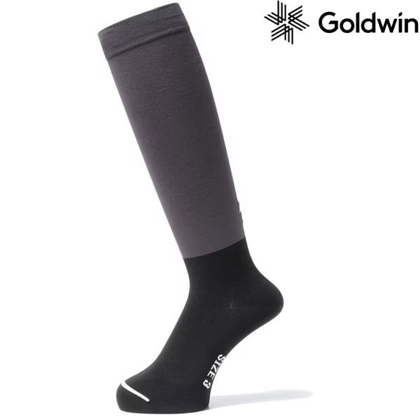 画像1: ゴールドウイン スキーソックス シースリーフィット 極薄 ハイソックス  GOLDWIN C3fit Ultra Thin Winter High Socks DH ディープチャコール (1)