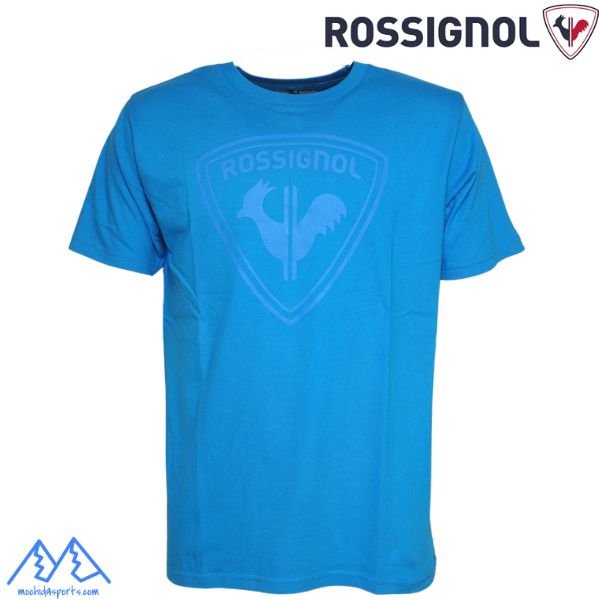 画像1: ロシニョール コットン ロゴ Tシャツ ターコイズブルー ROSSIGNOL LOGO TEE TURQUOISE RLNJT03 (1)