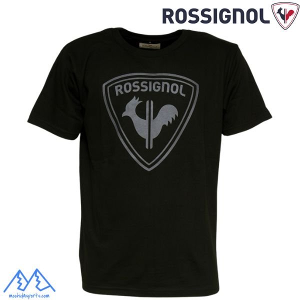 画像1: ロシニョール コットン ロゴ Tシャツ ブラック ROSSIGNOL LOGO TEE BLACK RLNJT01 (1)