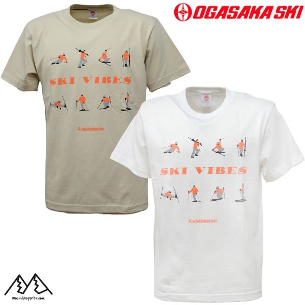 画像1: オガサカ コットン Tシャツ OGASAKA TEAM SKI VIBES TEE (1)