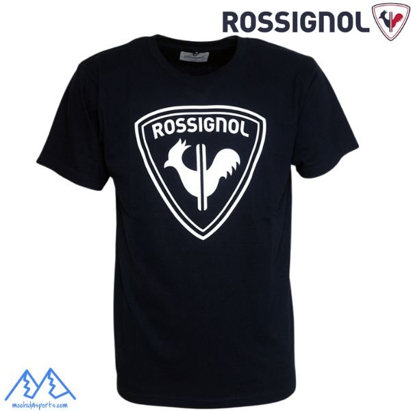 画像1: ロシニョール コットン ロゴ Tシャツ ネイビー ROSSIGNOL LOGO TEE NAVY RLNJT04 (1)