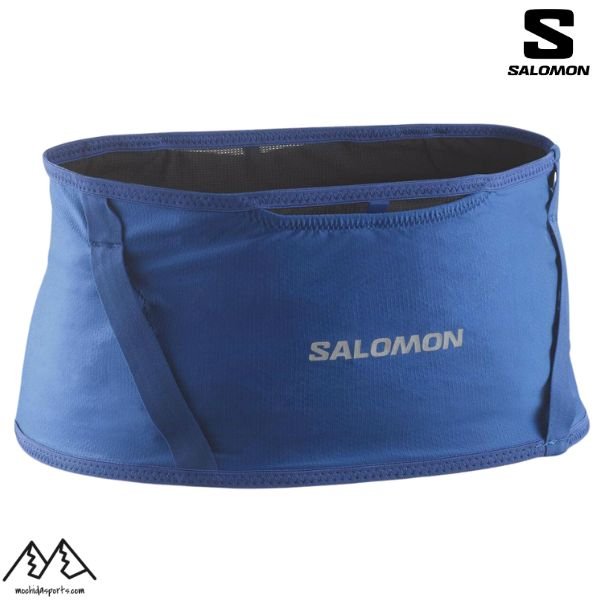 画像1: ご予約商品 サロモン ランニングポーチ ウエストベルト ハイ パルス ベルト ブルー SALOMON High Pulse Belt Surf The Web BLACK (1)