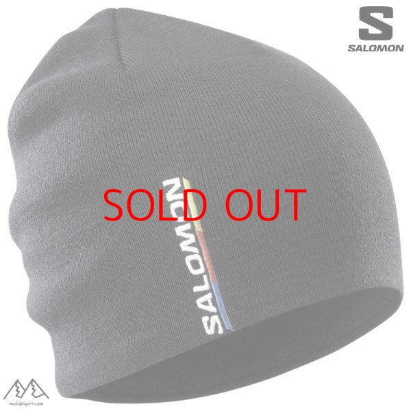 画像1: サロモン グラフィック ビーニー ニットキャップ ディープ ブラック SALOMON GRAPHIC BEANIE DEEPBLACK (1)