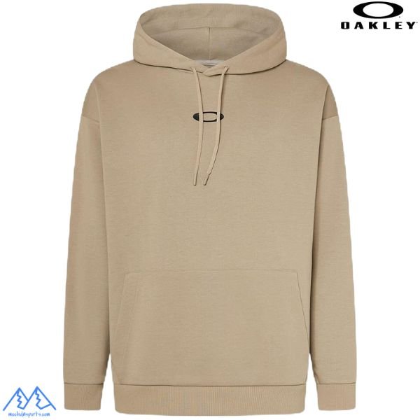 画像1: オークリー 吸汗速乾 フリース フーディ パーカー ベージュ OAKLEY EN FOUNDATIONAL FLEECE HOODY 2.7 SENECA ROCK (1)