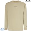 画像1: オークリー ロングスリーブ Tシャツ 長袖  サンド ベージュ OAKLEY EN NEW RETRO L/S TEE FLAG 1.7 DESERT SAND (1)