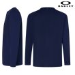 画像2: オークリー ロングスリーブ Tシャツ 長袖  ネイビー  OAKLEY ENHANCE LS CREW 14.7 FATHOM (2)