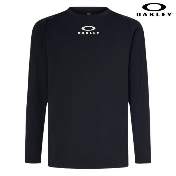 画像1: オークリー ロングスリーブ Tシャツ 長袖  ブラック  OAKLEY ENHANCE LS CREW 14.7 BLACKOUT (1)