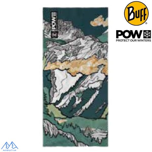 画像1: ご予約商品 冬用 バフ 保温 BUFF THERMONET PRIMALOFT POW LIXOT GREEN POW ネックチューブ ネックゲイター シームレスバンダナ (1)