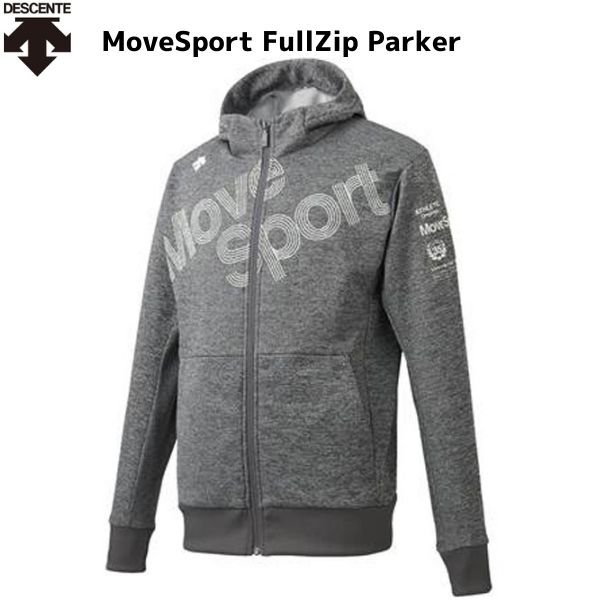 画像1: デサント スウェット フルジップ パーカー ジャケット グレー杢 DESCENTE MoveSport FULLZIP PARKER GYM (1)