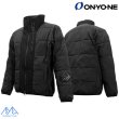 画像1: ご予約商品 オンヨネ 中綿入 ミドルジャケット インシュレーションジャケット ブラック ONYONE STRETCH PUFF MID JK ver.AD ミドラー (1)