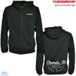 画像1: オガサカチーム スウェット ジップパーカー フーディー ブラック OGASAKA TEAM SWEAT ZIP PARKA BK (1)