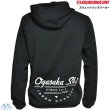 画像3: オガサカチーム スウェット ジップパーカー フーディー ブラック OGASAKA TEAM SWEAT ZIP PARKA BK (3)