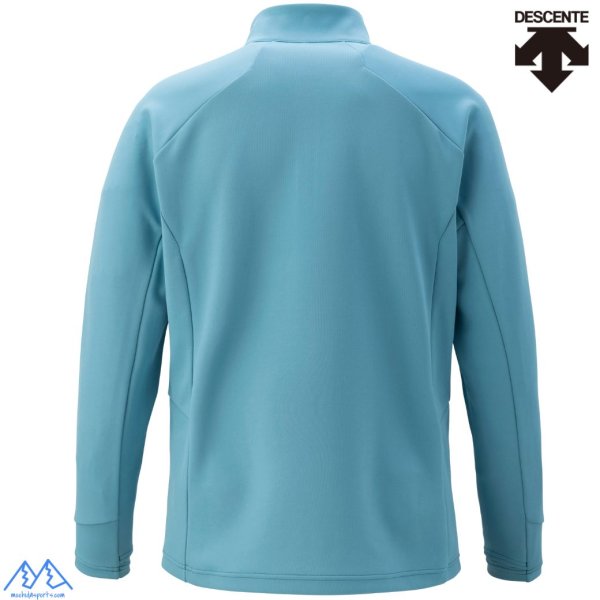 画像2: デサント スキー アンダーシャツ ハーフジップ アンダーウエア ブルー DESCENTE UNDER SHIRT MEN'S T-NECK (2)