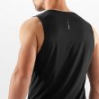 画像2: サロモン ランニングタンクトップ ノースリーブ ブラック SALOMON CROSS RUN TANK M DEEP BLACK (2)