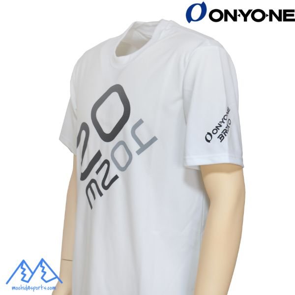 画像2: オンヨネ ブリコ プリント Ｔシャツ ホワイト ONYONE BRIKO DP T-SHIRT WHITE (2)