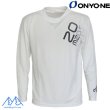 画像1: オンヨネ ブリコ ロングスリーブ 長袖 Ｔシャツ ホワイト ONYONE BRIKO DP LONG T-SHIRT WHITE (1)