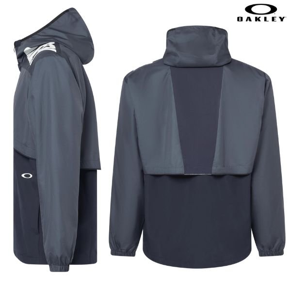 画像3: オークリー ウィンドブレーカーセット ウインドウォーム ネイビー グレー ブラック OAKLEY Enhance Wind Warm Jacket 12.7 Fathom+ Pants 12.7 Blackout (3)