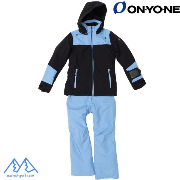 画像1: オンヨネ レディース スキーウエア ブラック スカイブルー ONYONE WOMEN'S LADIES' SUIT S.BLACK x SKY ONS87530 009691 (1)