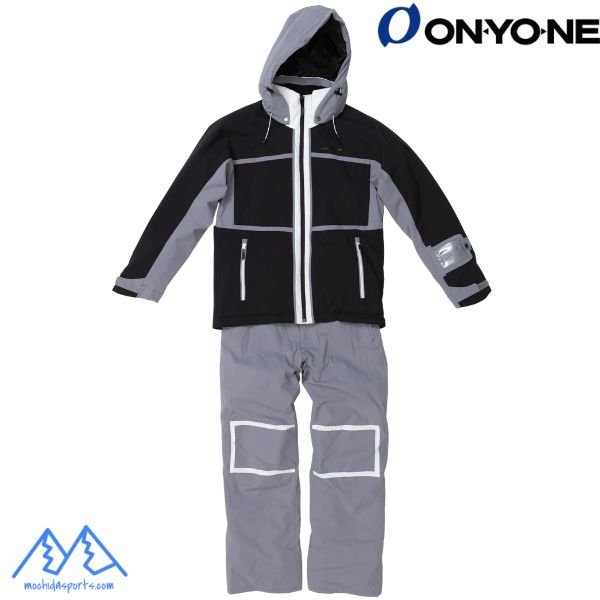 画像1: オンヨネ スキーウエア ブラック グレー ONYONE MEN'S SUIT  BLACK x GRAY  ONS97520-009006 (1)