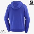 画像2: SALOMON サロモン フーディー パーカー ブルー SAL LOGO PERF HOODIE M Surf The Web (2)