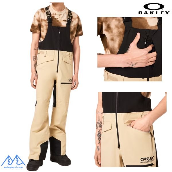 画像4: オークリー スキーパンツ シェルパンツ ブラック OAKLEY TNP Shell BIB BLACKOUT (4)
