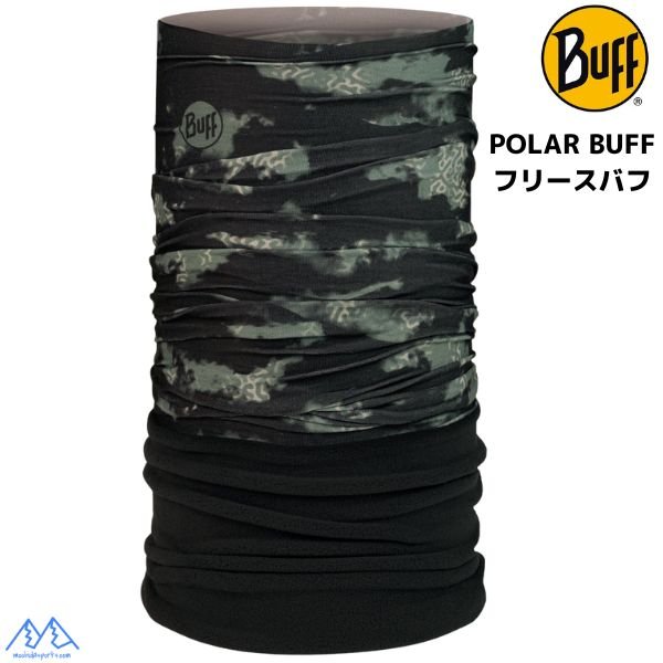 画像1: 冬用 フリース ポーラー バフ 保温 BUFF POLAR MUSC CAMOUFLAGE グリーン ブラック カモ  ネックチューブ ネックゲイター シームレスバンダナ (1)