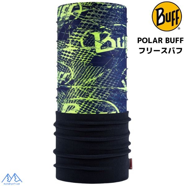 画像1: 冬用 フリース ポーラー バフ 保温 BUFF POLAR HAVOC BLUE ブルー ライム イエロー  ネックチューブ ネックゲイター シームレスバンダナ (1)