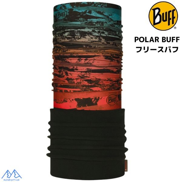 画像1: 冬用 フリース ポーラー バフ 保温 BUFF POLAR DERLAY MULTI ブラック ブルー レッド ネックチューブ ネックゲイター シームレスバンダナ (1)