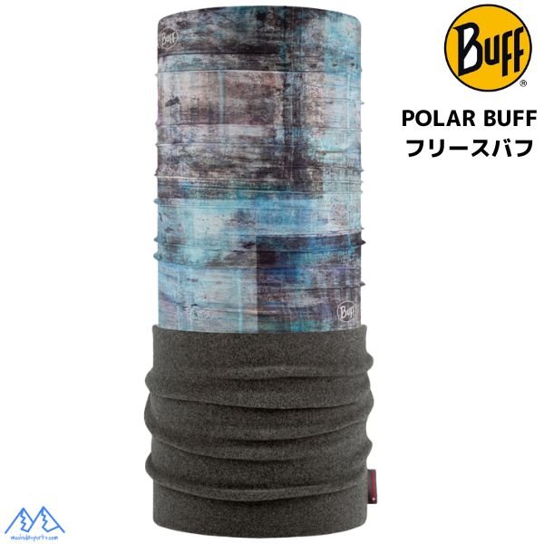 画像1: 冬用 フリース ポーラー バフ 保温 BUFF POLAR DERLAY MULTI ブルー グレー ネックチューブ ネックゲイター シームレスバンダナ (1)