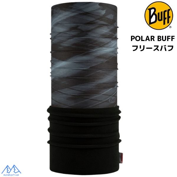 画像1: 冬用 フリース ポーラー バフ 保温 BUFF POLAR SELDUN BLACK ブラック グレー ネックチューブ ネックゲイター シームレスバンダナ (1)