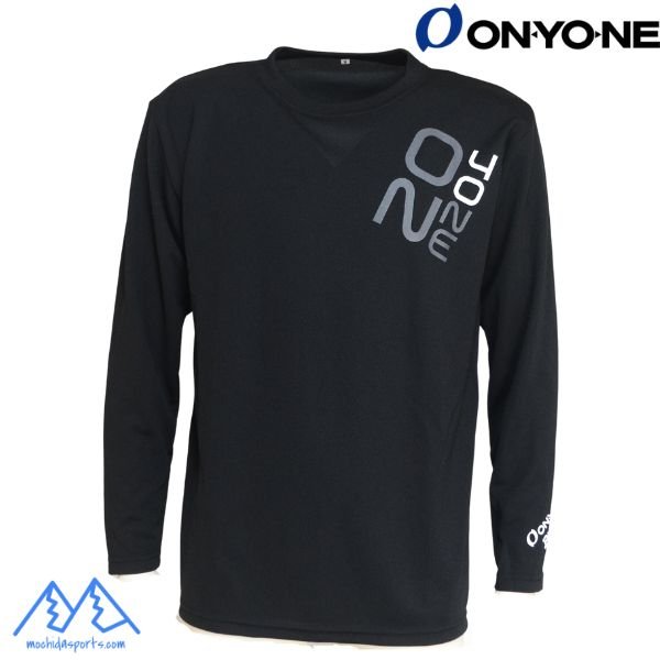 画像1: オンヨネ ブリコ ロングスリーブ 長袖 Ｔシャツ ブラック ONYONE BRIKO DP LONG T-SHIRT BLACK (1)