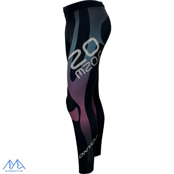 画像3: ONYONE オンヨネ メンズ キネシオカット ロングタイツ アンダータイツ ネオン ブラック (3)