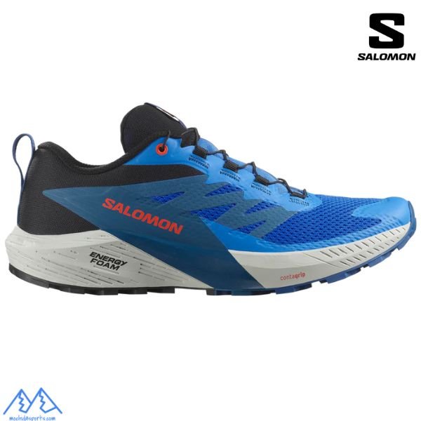 画像1: サロモン トレイルランニング トレラン シューズ ブルー SALOMON SENSE RIDE 5 French Blue / Black / Dark Blue (1)