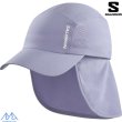 画像1: サロモン 日除け付 ネックシェード ランニング クロス プラス キャップ ブルー SALOMON CROSS+ CAP BLUE GRANITE (1)