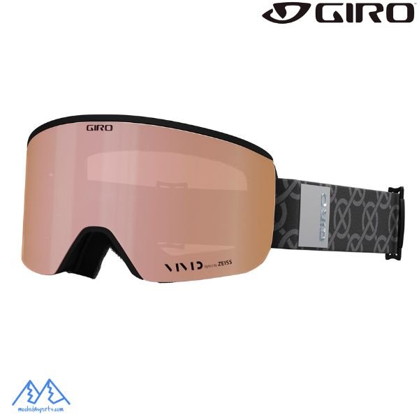 画像1: ジロ レディース スキー ゴーグル エラ ブラック GIRO ELLA BLACK MONOGRAM VIVID Rose Gold (1)