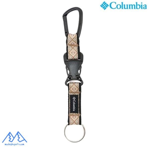 画像1: コロンビア キーホルダー ナイオストリーム キーリング カラビナ キーホルダー ベージュ プリント Columbia Niostream Key Ring Fossil Walnut Peak Pattern (1)