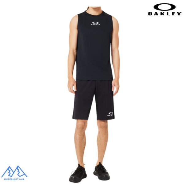 画像5: オークリー タンクトップ ノースリーブ シャツ ブラック 吸汗速乾 高機能メッシュ素材 OAKLEY Enhance Ns Crew 15.0 BLACKOUT (5)