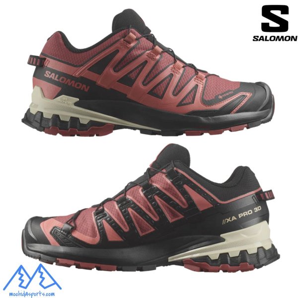 画像5: サロモン レディース トレイルランニング シューズ ゴアテックス SALOMON XA PRO 3D V9 GTX W GORE-TEX COHIDE BLACK (5)